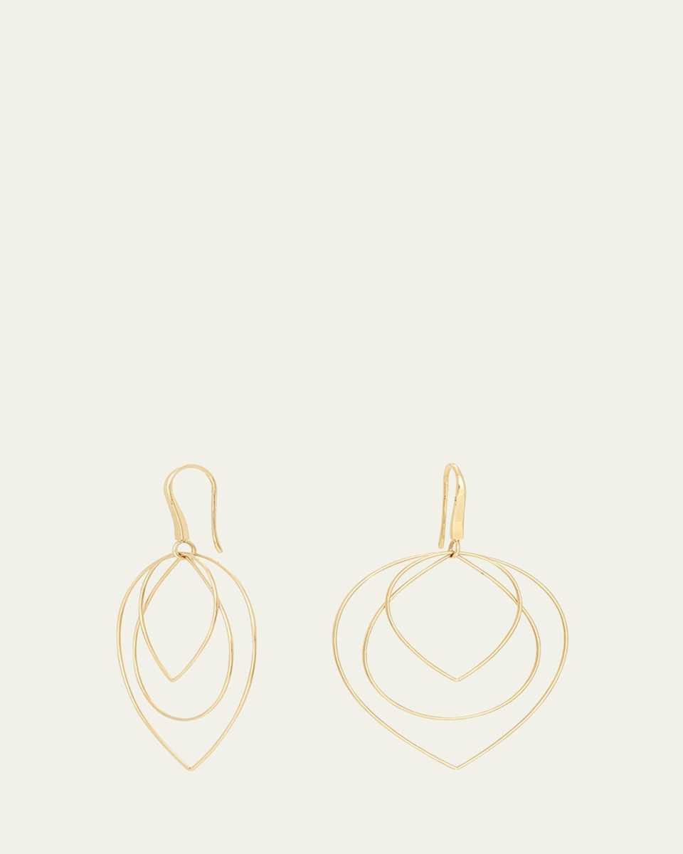 Three Tiered Drop Earrings